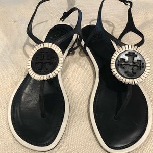 Tory Burch Black and White Sandal